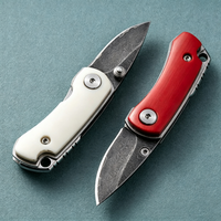 Couteau de poche pliant en acier Damas, outil EDC portable avec manche haut de gamme pour le camping en plein air, la randonnée, la collection et l'usage quotidien