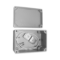 Boîte de jonction en aluminium étanche OEM ODM robuste pour machines compactes 120x80x56mm AJB002-1