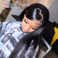 Meilleure vente 360 perruque de cheveux humains Invisible Drawstring Full Hd Lace Front, perruque sans colle pré-plumée 13X6 cheveux humains droits