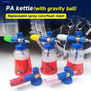 Nueva olla de espuma de lavado de coches de alta presión de 1500W de Amazon, rociador ajustable en forma de abanico de enchufe rápido de plástico transparente 4000psi - Product Image 4