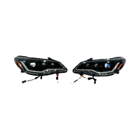 Ensemble de phares LED modifiés F105 RGB avec feux de jour et clignotants pour Honda Civic CIIMO FD2 2005-2012
