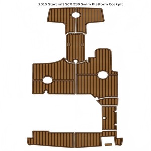 Plancher en teck EVA moderne et contemporain pour bateau de plaisance Starcraft SCX 230 2015, pour usage extérieur, article très vendu sur eBay et AliExpress - Product Image 1