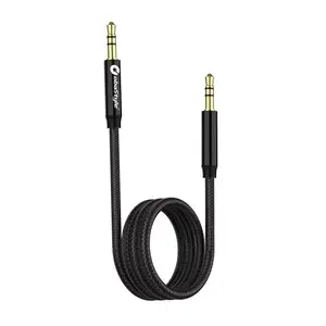 Câble audio auxiliaire plaqué or 0.5mm 1m 2m 3.5mm câble Trs mâle à mâle câbles audio stéréo