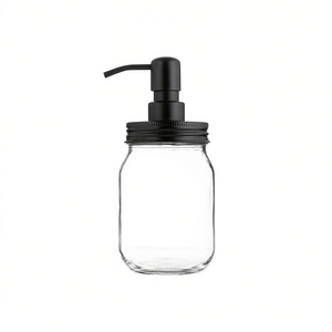 Distributeur de savon Kilner en verre style bocal Mason avec pompe 12 oz pour cuisine et salle de bain - Product Image 2