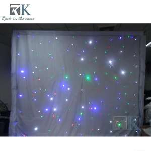 Cortina de Luces LED RK de Montaje Rápido, Portátil, de 6-10 pies, con Control Eléctrico y Kits de Tubos de Aluminio para Bodas y Eventos - Product Image 2