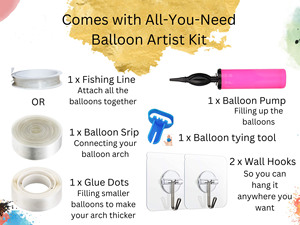 Màu Xanh Bóng Vòm Kit 170 Pcs Đôi Nhồi Bông Bóng Cho Bé Tắm Trang Trí Đảng Màu Xanh Hải Quân Vòng Hoa Kit - Product Image 4