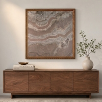 Peinture sur marbre, peinture sur pierre naturelle, art mural pour salon moderne de luxe, décoration intérieure de villa