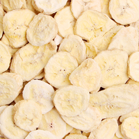 Natuurlijk gevriesdroogde bananenschijfjes, bulk FD fruit grondstof, aangepaste verpakkingen & private label beschikbaar
