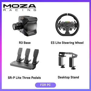 Volante MOZA Racing R3 <span class=keywords><strong>3</strong></span>.9Nm Direct Drive Bundle ES Lite con juego de pedales SRP-Lite 2/<span class=keywords><strong>3</strong></span> solo para PC con Windows - Product Image 5