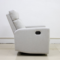 Fauteuil inclinable en tissu, fauteuil inclinable manuel, canapé simple pour salon, chambre à coucher, détente à domicile