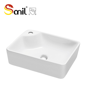 Керамическая керамическая раковина с белым блеском - Product Image 3