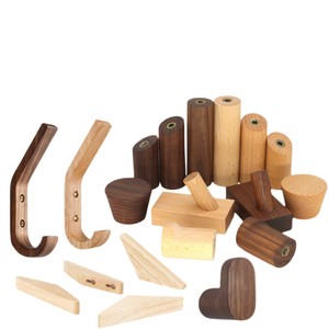 Ganchos de Pared de Madera Creativos, Diseño Moderno de Estilo Nórdico y Japonés, Ganchos Multifuncionales para Colgar Sombreros y Abrigos en el Baño - Product Image 1