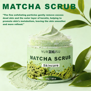 Gommage corporel au matcha en gros avec poudre de coquille de noix et extrait de thé vert – Exfoliant et antioxydant - Product Image 6