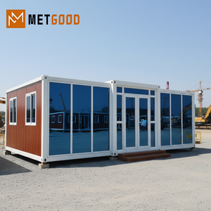 Casa Contenedor Prefabricada Expandible de Lujo de 20 pies x 30 pies, Diseño del Sudeste Asiático, Estructura de Acero Blanco, Revestimiento de Madera, Casa Modular Móvil - Product Image 2