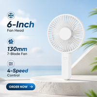 Ventilateur portable USB créatif avec mousqueton, design pliable, ventilateur à batterie rechargeable, ventilateur de refroidissement d'été pour l'extérieur