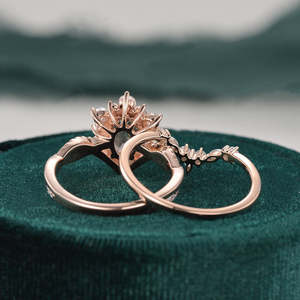 Conception de vente chaude bijoux Moissanite personnalisés mode 14k or anneaux de mariage ovale coupe diamant bague de fiançailles