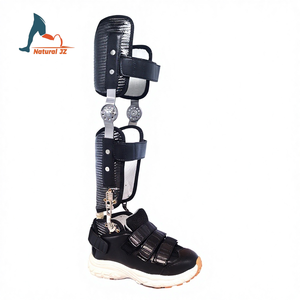 Botas Ortopédicas Ajustables JZ Naturales para Hemiplejia, Valgo de Rodilla, Abducción de Tobillo, Hiperpronación y Pie Plano - Product Image 1