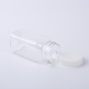 120ml nhựa trong suốt vuông Jar kẹo container cho sô cô la các loại hạt khoai tây chiên chất lượng chai nhựa cung cấp - Product Image 2