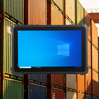 Tableta Robusta de 8 GB con Windows/Linux, 500-1000 Nit, 6000 mAh, Lector de Tarjetas de Crédito, Lector de Huellas Dactilares, Módulo RFID 4G Intel, IP67