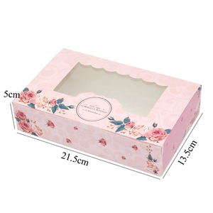 Alta calidad Paquete de color rosa <span class=keywords><strong>pastel</strong></span> claro caja de regalo barato entrega de alimentos caja de papel - Product Image 6