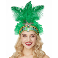 Serre-tête en plumes de carnaval en gros, bandeau de spectacle, serre-tête de Mardi Gras pour Venise, Hawaï, Halloween