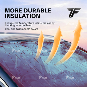 ฟิล์มแสงอาทิตย์เปลี่ยนสีได้1.52*30ม. ฟิล์มติดกระจกรถยนต์ฟิล์มกรองแสง10% uvr 99% ฉนวนกันความร้อน - Product Image 5