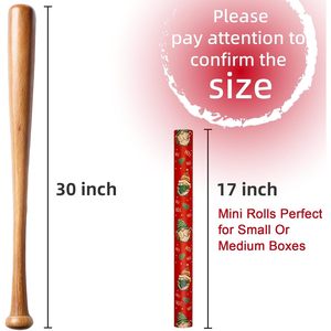 Gnomes Christmas Wrapping <b>Paper</b> 17 In X 33 Ft <b>Roll</b> Recyclable Gift <b>Wrap</b> For Holiday Craft - Product Image 3