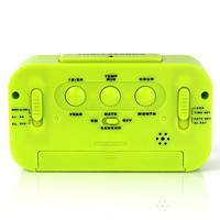 Jam Alarm elektronik cerdas, jam meja Mini Desktop untuk siswa, bentuk persegi dengan fitur multifungsi