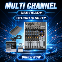 Console de mixage XUNGUAN X2442USB, nouveau design, 16 canaux professionnels avec effets, enregistrement, performance KTV, musique, son