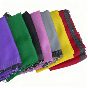 Filet de protection pour trampoline à ressorts pour enfants, respectueux de l'environnement, résistant aux intempéries, sûr, en matériau PP souple, pour le divertissement familial - Product Image 2