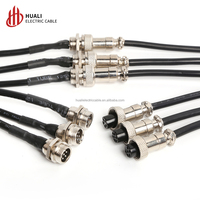 Connecteur Aviation GX12 Mâle-Femelle 2 3 4 5 6 7 Broches avec Câble Connecteur Circulaire 12mm