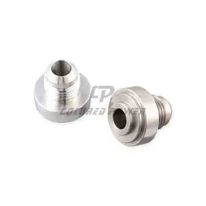 Custom Steel 6AN Male Weld On Bung Fitting Weldable Fuel Oil Tank Adapter Hose End Pipe Nipple Connector