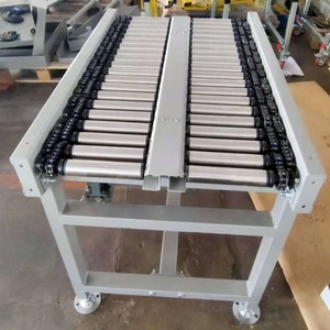 Özelleştirilmiş ağır yükleme konveyörü yassı paslanmaz çelik makaralı konveyörler gıda taşıma üretimi - Product Image 6