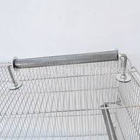 Barre de perchoir pour perroquet de taille moyenne, support de perchoir en maille d'acier inoxydable 304, accessoires et fournitures pour cage à oiseaux