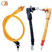 Harnais de câblage en cuivre personnalisé, connecteur de stockage de batterie à broche unique étanche IP67 en ABS haute tension pour système d'énergie solaire
