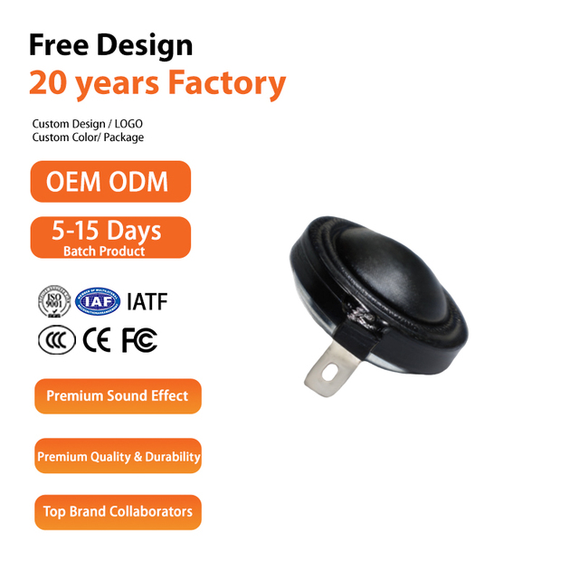 1 Inch 4Ω 10W Consumer Grade Hi-Fi Tweeter Driver for Smart Speaker, BT Speaker, Home Audio & KTV