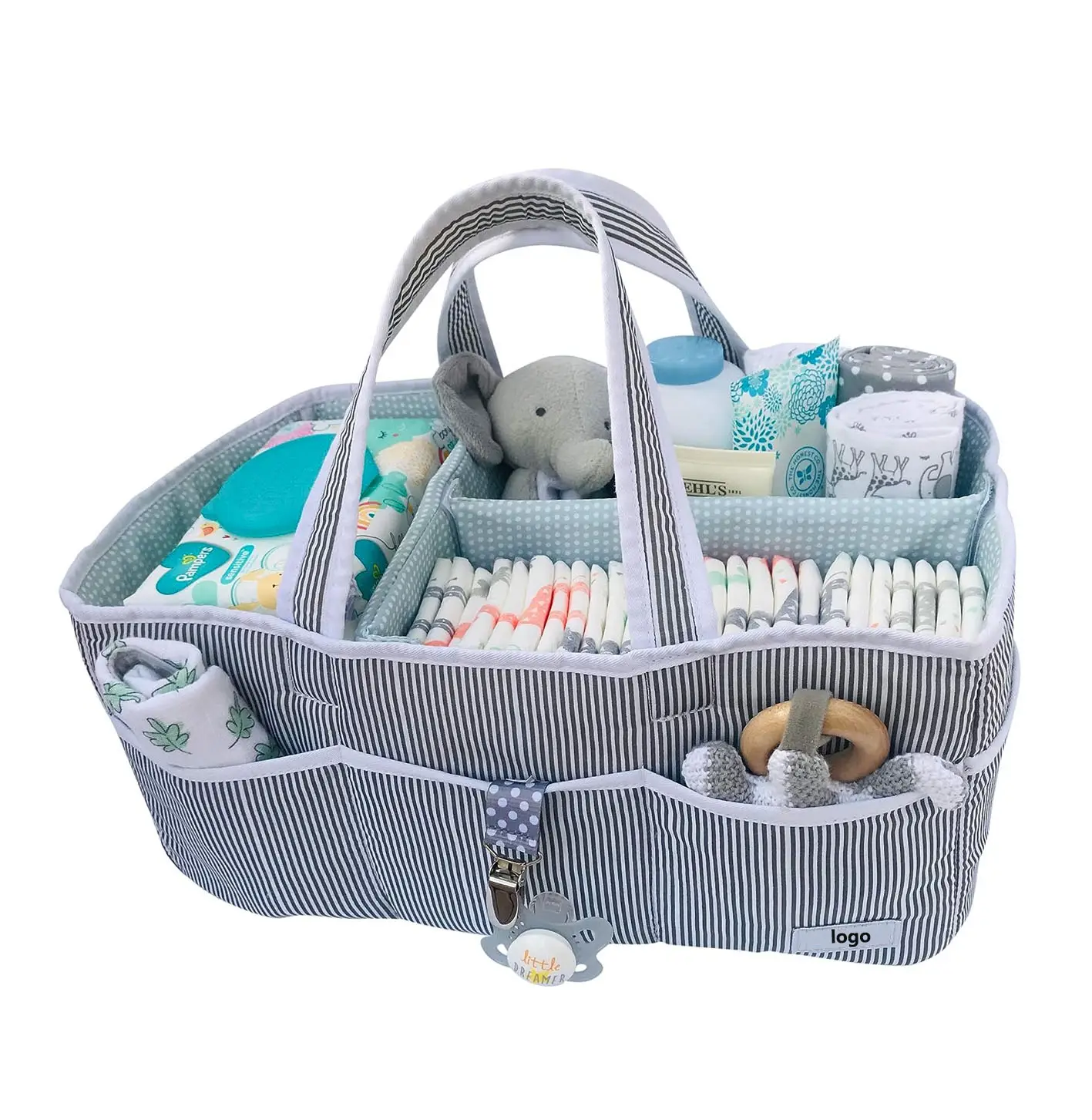 Organisateur de sac à langer personnalisé étanche portable et léger pour maman stockage de couches essentielles pour bébé sac fourre-tout pour maman cadet de couches