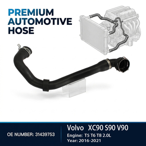 Tuyau de radiateur en EPDM en gros de l'usine HUAPENG, référence OE 31439753, compatible XC90 S90 <span class=keywords><strong>V90</strong></span> 16-21, en caoutchouc renforcé, garantie 1 an - Product Image 1