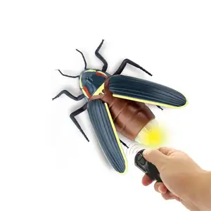 Rcホタル教育昆虫おもちゃ照明グローワームいたずらRC動物カブトムシおもちゃ