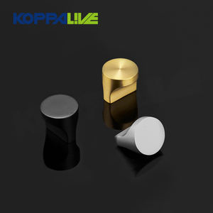 Koppalive tombol laci furnitur nikel kuningan Solid kecil, tarikan jari kabinet dapur hitam Matte unik kreativitas unik - Product Image 3