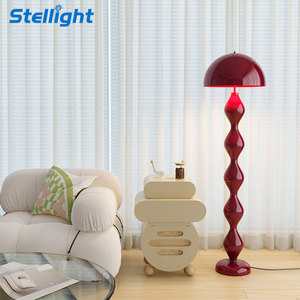 Lampe sur pied en métal minimaliste Mushroom Cream Wind Modern Art, trois lumières, intensité réglable, LED E27, bleu <span class=keywords><strong>rouge</strong></span>, pour salon, chambre à coucher - Product Image 3