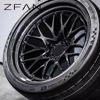 ZFAN Z/667 1 pièce Jantes forgées en fibre de carbone multi-rayons concaves polies 19-22 pouces, entraxe 5x112/114.3/120