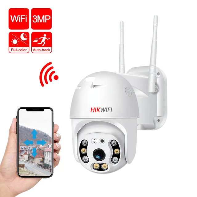 8MP 4K PTZ Outdoor IP Wifi Security Camera HD 5MP Wireless CCTV with AI Tracking 1080P P2P Icsee App Cloud Data Storage Option