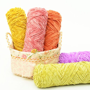 สต็อกด้ายถักกำมะหยี่สีสดใสสุดๆสำหรับผ้าห่มเด็กและเสื้อกันหนาว - Product Image 5