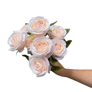 Artificial Rose Bouquet <b>Silk</b> <b>Flowers</b> Wedding Home Decor High Simulation Reusable YMG 01 - Product Image 5