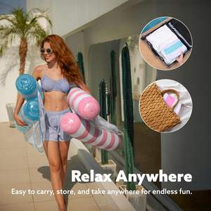 Paquete de 2 hamacas inflables de agua de PVC multiusos salón de piscina para adultos para herramientas y accesorios de piscina - Product Image 5