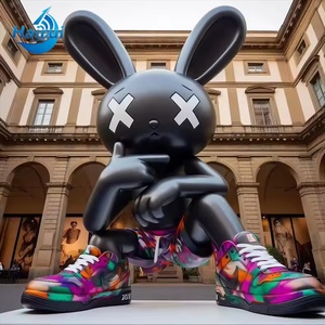 Statue en fibre de verre grandeur nature, design pop art personnalisé, décoration de jardin et de parc, <span class=keywords><strong>sculpture</strong></span> d'anime créée en usine pour la maison - Product Image 2