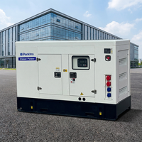 Generador Eléctrico Portátil Súper Silencioso de 12/20/30/50kw, Trifásico, 230V 400V 50/60Hz, Arranque Eléctrico ATS, Generador Diésel de Emergencia para Casa Móvil