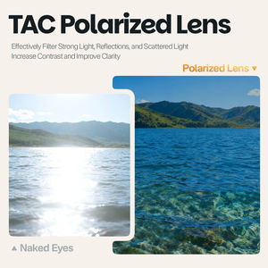 Lunettes de soleil pour hommes avec logo personnalisé, monture verte tendance en TR90, verres polarisés TAC et charnière à ressort - Product Image 6
