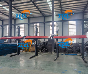 Tiang ganda dua tingkat pengangkat parkir mobil hidrolik, harga <span class=keywords><strong>lift</strong></span> taman mobil dua penyangga - Product Image 3